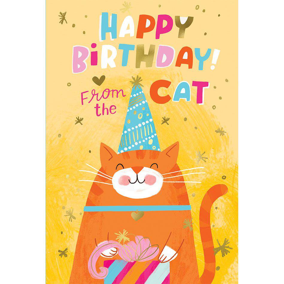 Birthday Cat birthday card from Pictura featuring a cute cat design, perfect for celebrating birthdays with feline charm.